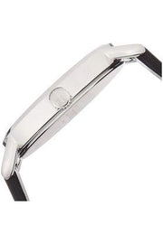  Shop Authentic Calvin Klein Even Silver Black Leather Strap Watch for Women - K7B231C6 - Luxxuri