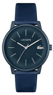 Lacoste 12.12 Move Blue Dial Blue Silicon Strap Watch for Men - 2011241