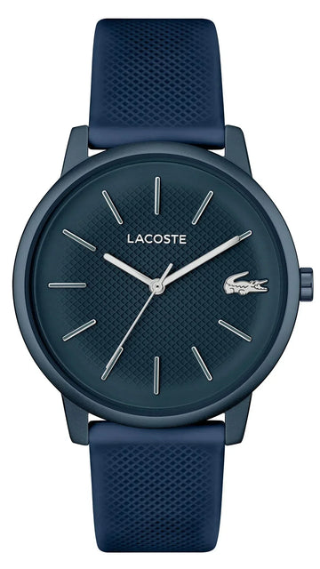 Lacoste 12.12 Move Blue Dial Blue Silicon Strap Watch for Men - 2011241