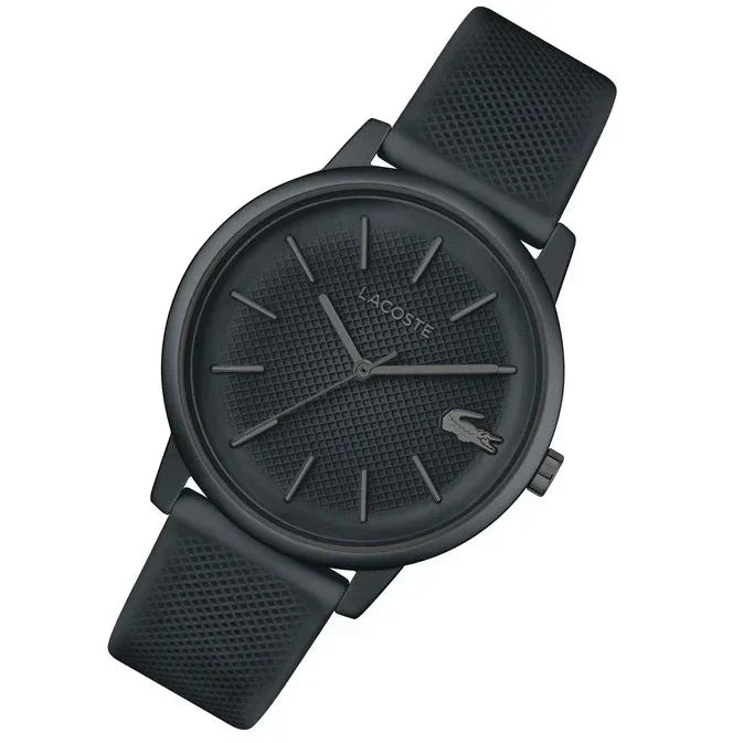 Lacoste 12.12 Move Gray Dial Gray Silicon Strap Watch for Men - 2011242