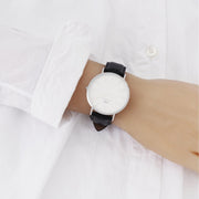  Shop Authentic Daniel Wellington Classic Sheffield White Dial Black Leather Strap Watch For Men - DW00100020 - Luxxuri