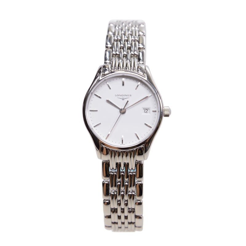  Shop Authentic Longines Lyre Classico 25mm White Dial Silver Stainless Steel Watch for Women - L4.259.4.12.6 - Luxxuri