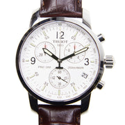  Shop Authentic Tissot T Race PRC 200 Chronograph White Dial Brown Leather Strap Watch for Men -  T17.1.516.32 - Luxxuri