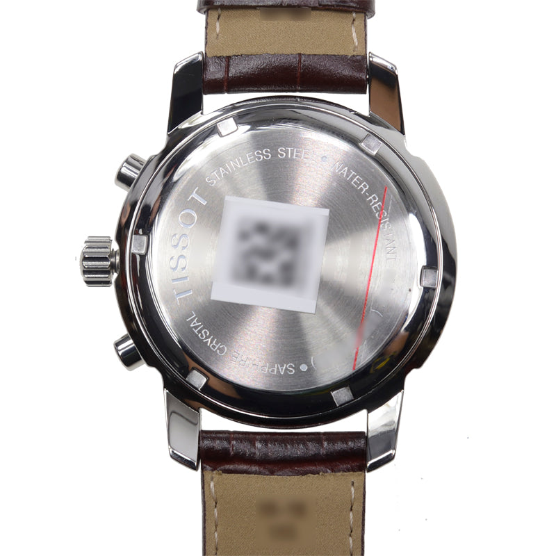 Shop Authentic Tissot T Race PRC 200 Chronograph White Dial Brown Leather Strap Watch for Men -  T17.1.516.32 - Luxxuri