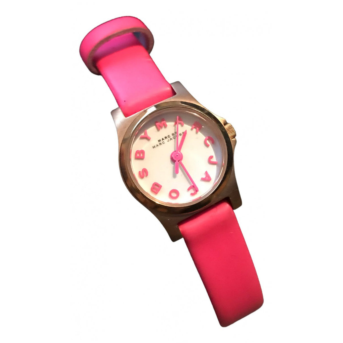  Shop Authentic Marc Jacobs Henry White Dial Pink Leather Strap Watch for Women - MBM1237 - Luxxuri