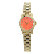  Shop Authentic Marc Jacobs Henry Dinky Red Dial Gold Steel Strap Watch for Women - MBM3202 - Luxxuri