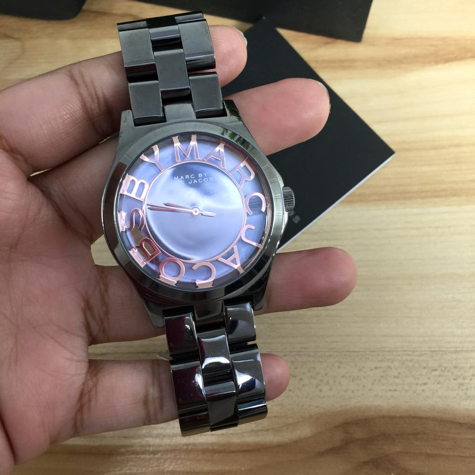  Shop Authentic Marc Jacobs Henry Skeleton Black Dial Black Steel Strap Watch for Women - MBM3254 - Luxxuri