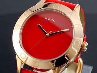  Shop Authentic Marc Jacobs Blade Red Dial Red Leather Strap Watch for Women - MBM1204 - Luxxuri