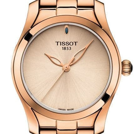  Shop Authentic Tissot T Wave Cream Dial Rose Gold Steel Strap Watch For Women - T112.210.33.451.00 - Luxxuri