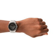  Shop Authentic Armani Exchange Banks Chronograph Black Dial Silver Steel Strap Watch For Men - AX1720 - Luxxuri