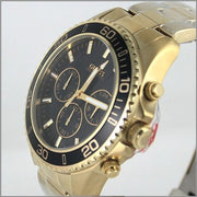  Shop Authentic Guess Chaser Chronograph Black Dial Gold Steel Strap Watch for Men - W0170G2 - Luxxuri