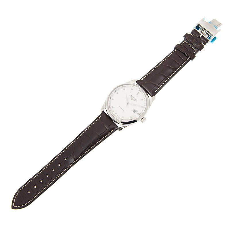  Shop Authentic Longines Master Collection Automatic 40mm White Dial Brown Leather Strap Watch for Men - L2.793.4.77.3 - Luxxuri