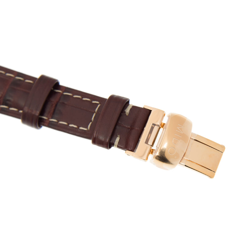  Shop Authentic Mido Baroncelli III Automatic Silver Dial Brown Leather Strap Watch For Women - M7600.2.21.8 - Luxxuri
