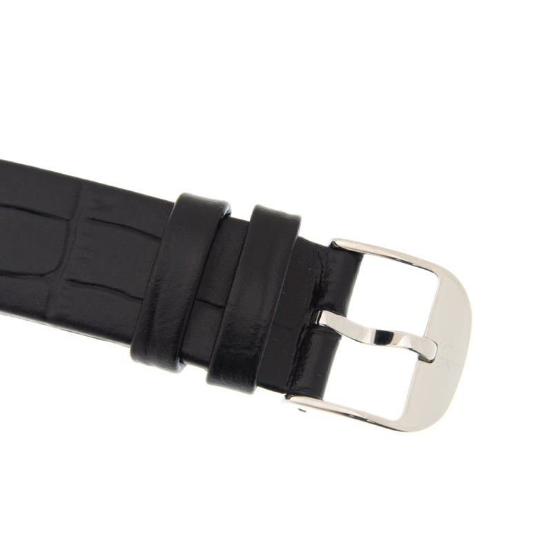  Shop Authentic Calvin Klein Skirt Black Dial Black Leather Strap Watch for Women  - K2U231C1 - Luxxuri