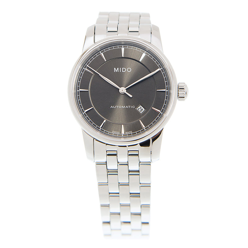  Shop Authentic Mido Baroncelli III Automatic Grey Dial Silver Steel Strap Watch For Women - M7600.4.13.1 - Luxxuri