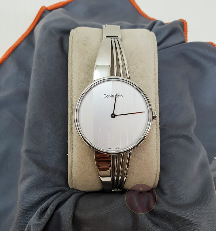 Shop Authentic Calvin Klein Drift Silver Dial Silver Steel Strap Watch for Women - K6S2N116 - Luxxuri