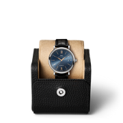  Shop Authentic IWC Portofino Automatic Blue Dial Black Leather Strap Watch for Men - IW356523 - Luxxuri