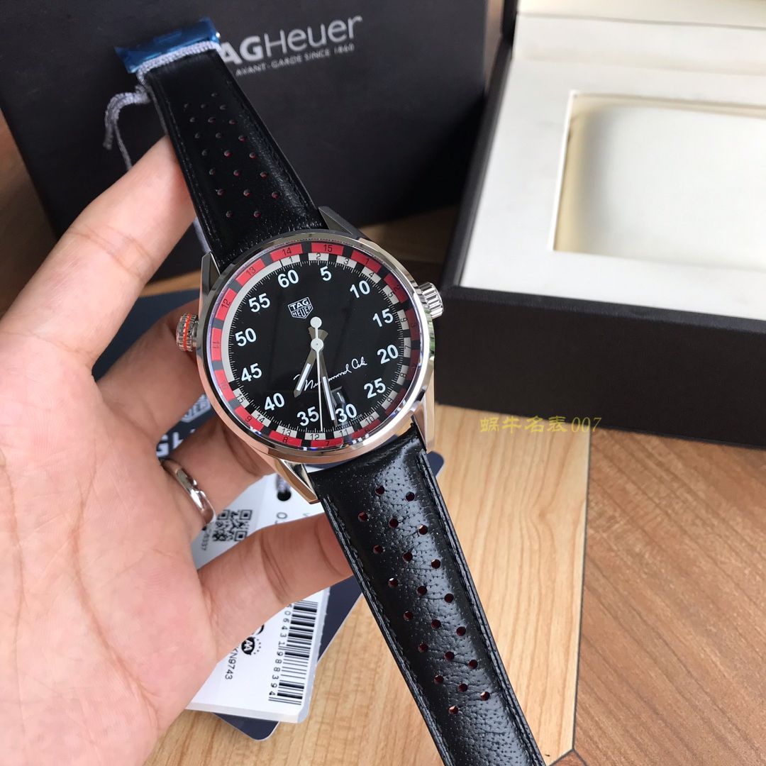  Shop Authentic Tag Heuer Carrera Muhammad Ali Black Dial Watch for Men - WAR2A11.FC6337 - Luxxuri