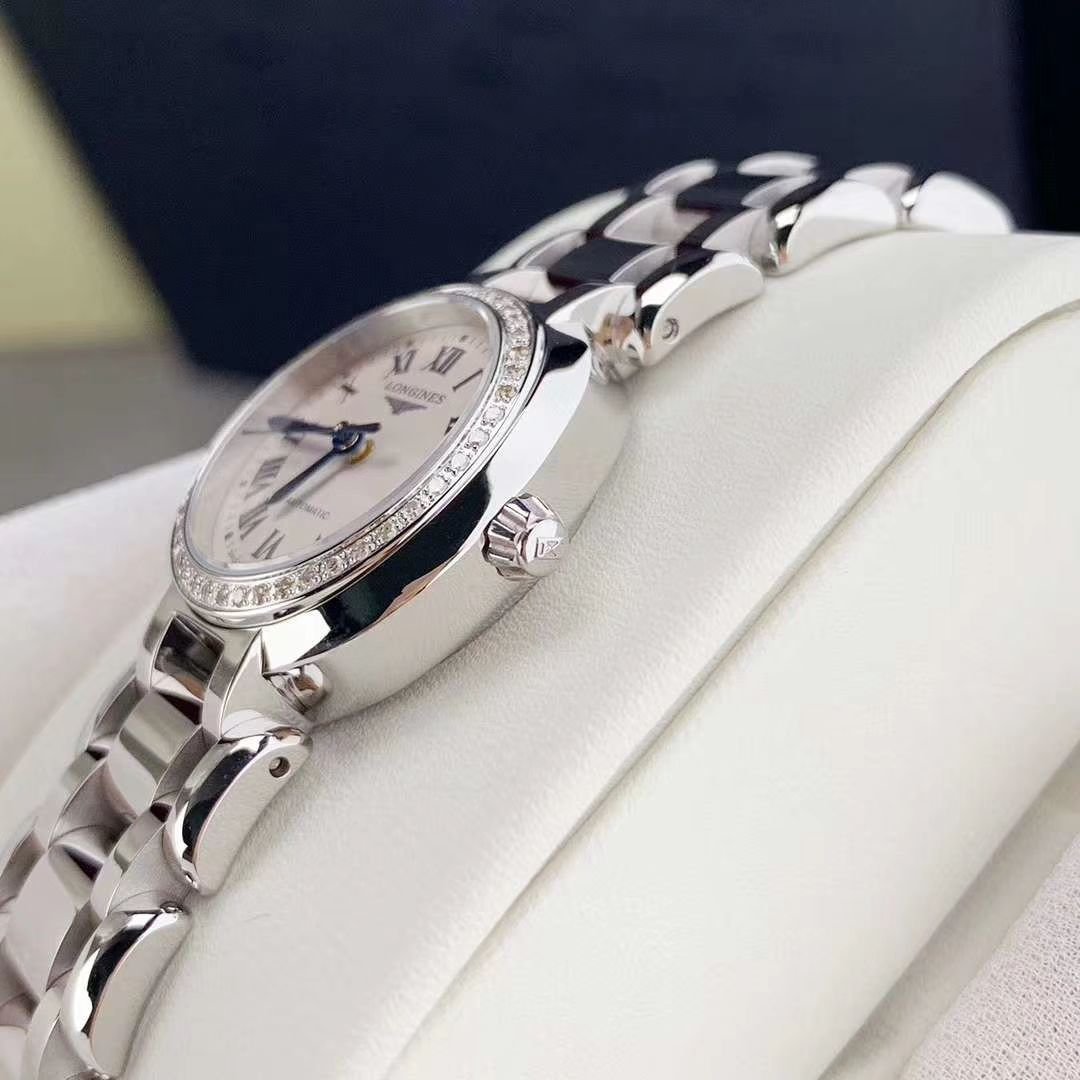  Shop Authentic Longines PrimaLuna 26.5mm Automatic Stainless Steel Watch for Women - L8.111.0.71.6 - Luxxuri