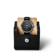  Shop Authentic IWC Portofino Chronograph Black Dial Black Leather Strap Watch for Men - IW391029 - Luxxuri