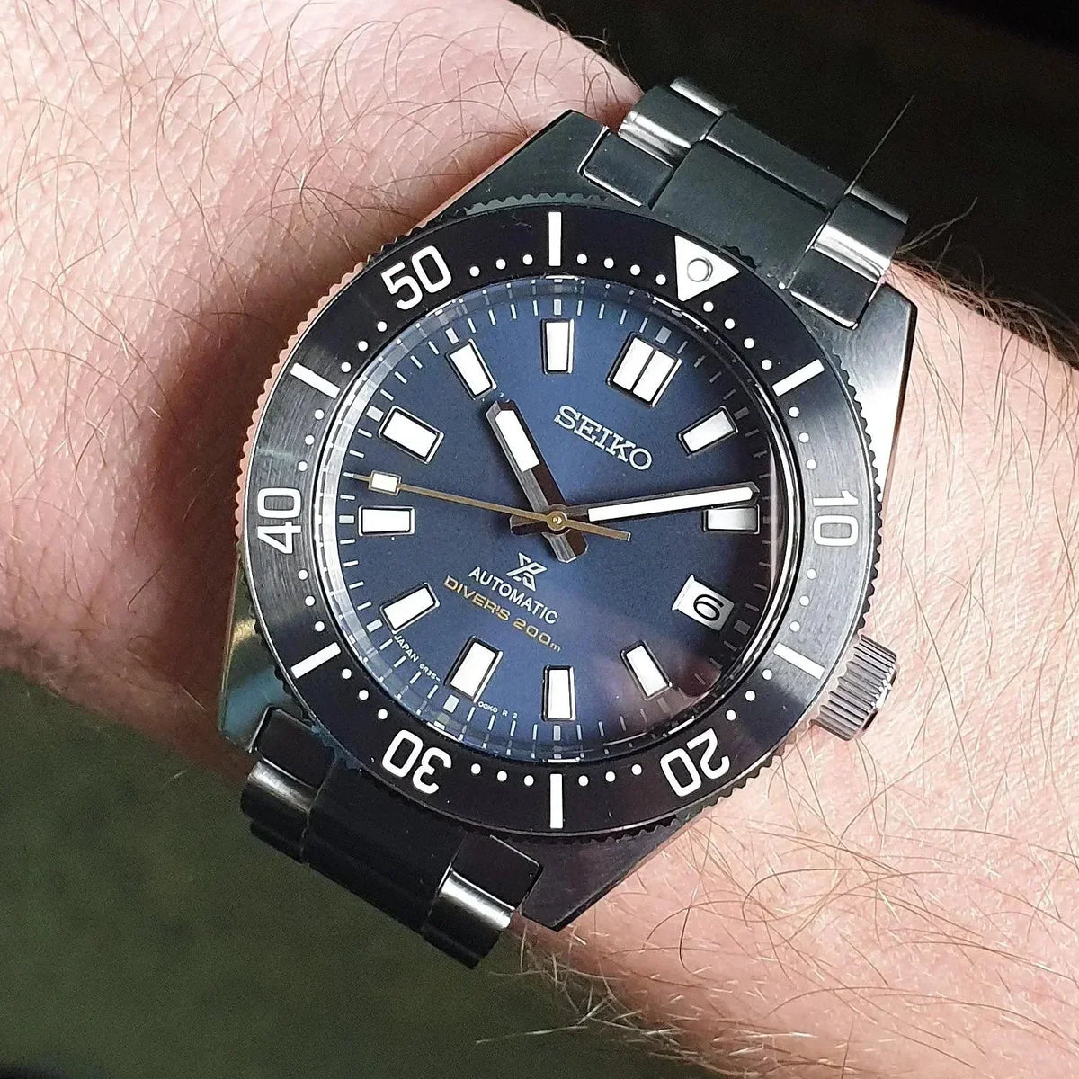  Shop Authentic Seiko Prospex Automatic 1965 Dive 55th Anniversary Limited Edtion Blue Dial Silver Steel Strap Watch For Men - SPB149J1 - Luxxuri