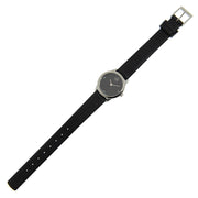  Shop Authentic Calvin Klein Minimal Black Dial Black Leather Strap Watch for Women - K3M231CS - Luxxuri