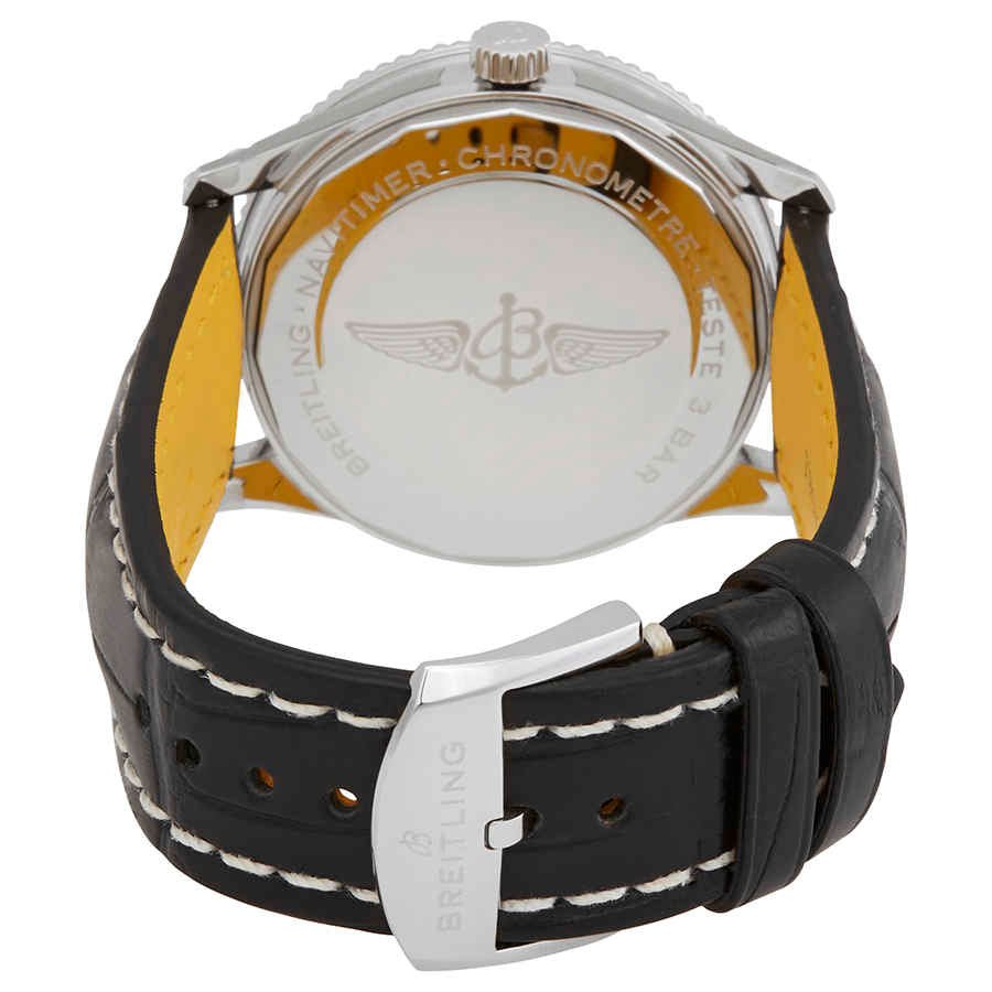  Shop Authentic Breitling Navitimer 1 Automatic 41mm Black Dial Black Leather Strap Mens Watch - A17326211B1P1 - Luxxuri