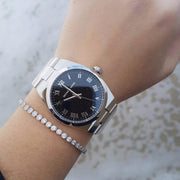  Shop Authentic Michael Kors Channing Midnight Blue Dial Silver Steel Strap Watch for Women - MK6113 - Luxxuri