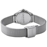  Shop Authentic Calvin Klein Minimal Grey Dial Silver Mesh Bracelet Watch for Women - K3M2312X - Luxxuri