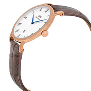 Shop Authentic Daniel Wellington Dapper York White Dial Brown Leather Strap Watch For Men - DW00100085 - Luxxuri