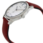  Shop Authentic Gucci G Timeless Automatic Silver Dial Red Leather Strap Watch For Men - YA126346 - Luxxuri