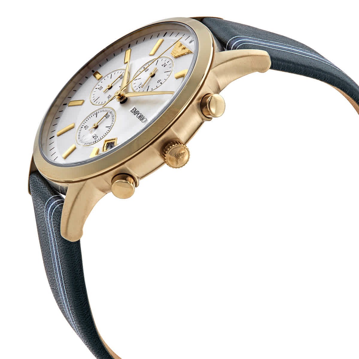  Shop Authentic Emporio Armani Renato Chronograph Silver Dial Green Leather Strap Watch For Men - AR11233 - Luxxuri