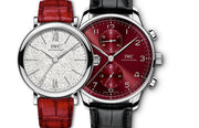  Shop Authentic IWC Portofino Automatic Diamonds Silver Dial Red Leather Strap Watch for Women - IW357408 - Luxxuri