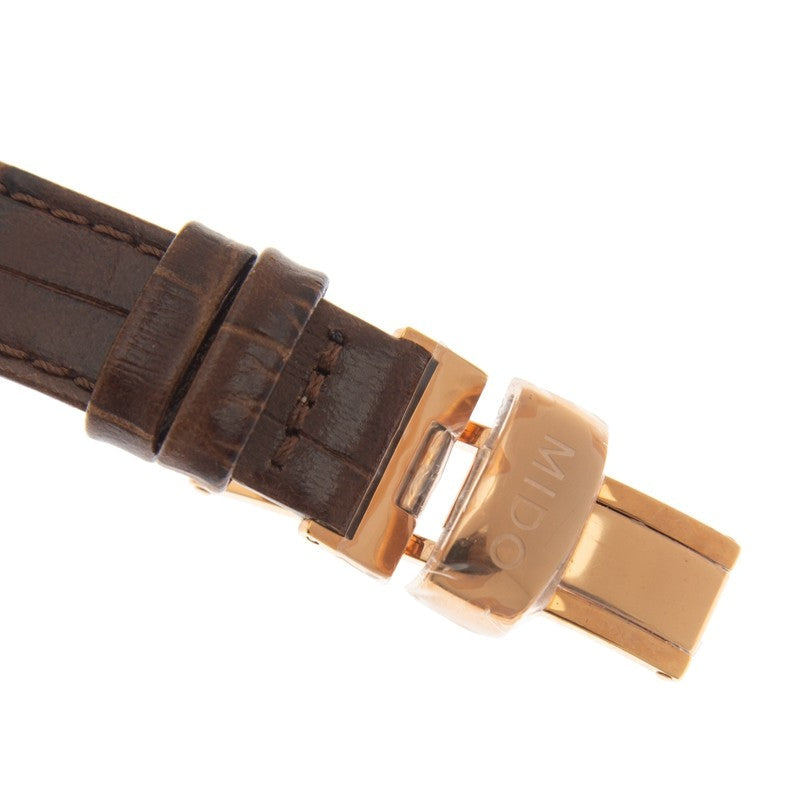  Shop Authentic Mido Baroncelli Automatic Midnight Blue Dial Brown Leather Strap Watch For Women - M7600.3.65.8 - Luxxuri