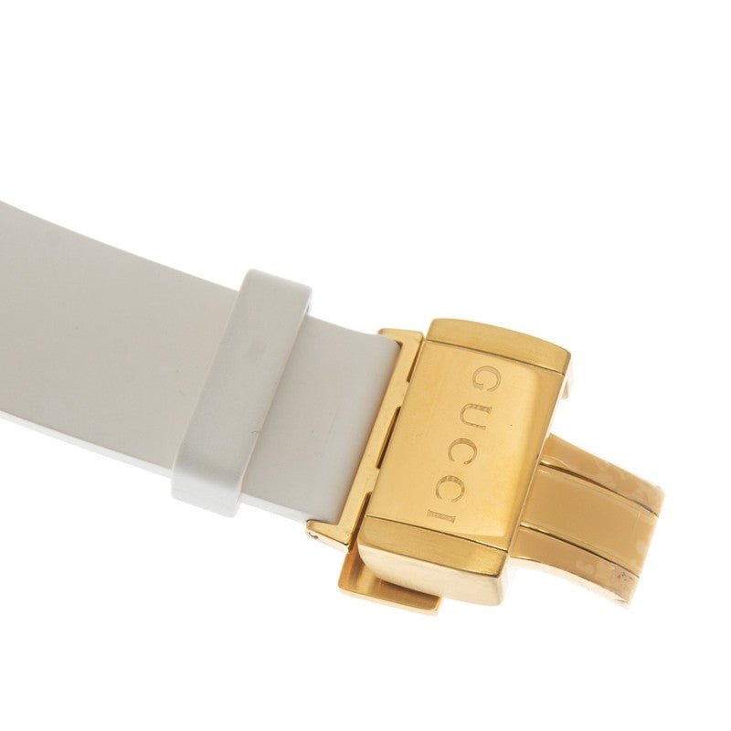  Shop Authentic Gucci Dive Quartz White Dial White Rubber Strap Unisex Watch - YA136322 - Luxxuri