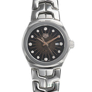  Shop Authentic Tag Heuer Link Quartz Black Dial Silver Steel Strap Watch for Women - WBC131F.BA0649 - Luxxuri