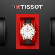  Shop Authentic Tissot Tradition 5.5 White Dial Brown Leather Strap Watch for Men - T063.409.36.018.00 - Luxxuri