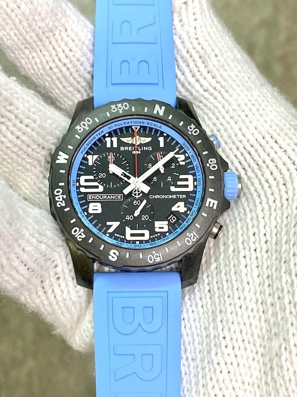  Shop Authentic Breitling Endurance Pro Black Dial Light Blue Rubber Strap Watch for Men - X82310281B1S1 - Luxxuri