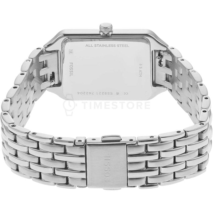  Shop Authentic Fossil Raquel Three Hand Date White Dial Silver Steel Strap Watch for Women - ES5221 - Luxxuri