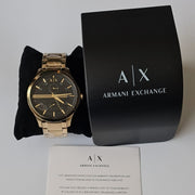  Shop Authentic Armani Exchange Hampton Chronograph Black Dial Gold Steel Strap Watch For Men - AX2122 - Luxxuri