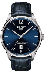  Shop Authentic Tissot Chemin Des Tourelles Powermatic 80 Blue Dial Blue Leather Strap Watch for Men - T099.407.16.047.00 - Luxxuri