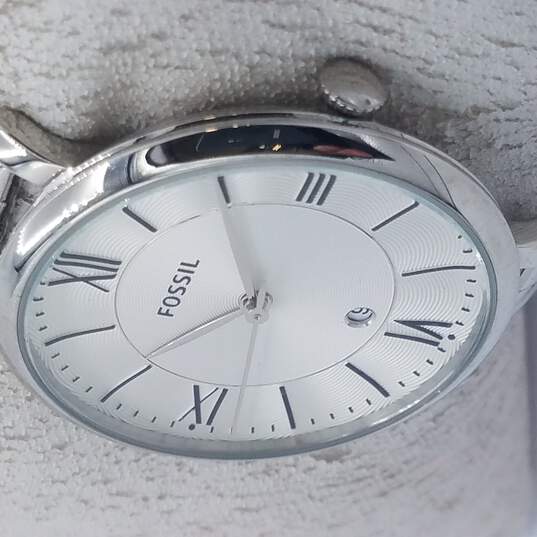  Shop Authentic Fossil Jacqueline White Dial Silver Steel Strap Watch for Women - ES3698 - Luxxuri