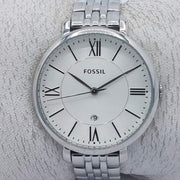  Shop Authentic Fossil Jacqueline White Dial Silver Steel Strap Watch for Women - ES3698 - Luxxuri