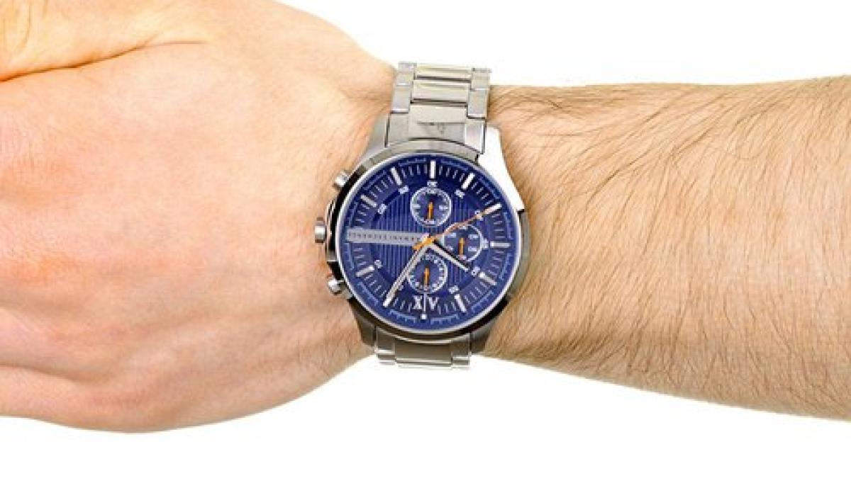  Shop Authentic Armani Exchange Hampton Chronograph Blue Dial Silver Steel Strap Watch For Men - AX2155 - Luxxuri