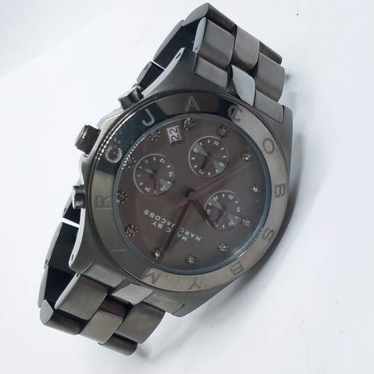  Shop Authentic Marc Jacobs Blade Chronograph Black Dial Black Steel Strap Watch for Women - MBM3103 - Luxxuri