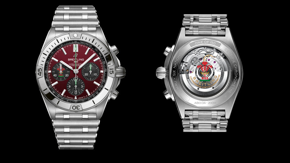  Shop Authentic Breitling Chronomat B01 42 Six Nations Wales Red Dial Silver Steel Strap Watch for Men - AB0134A61K1A1 - Luxxuri