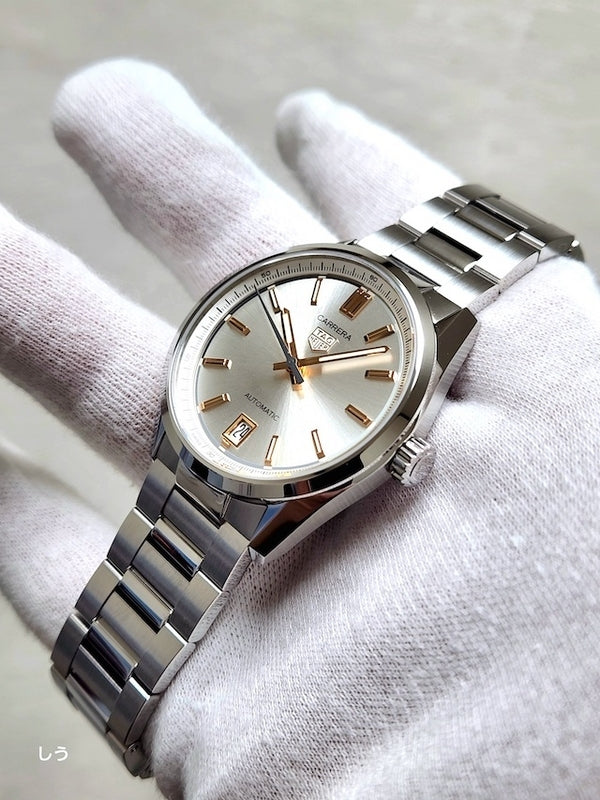  Shop Authentic Tag Heuer Carrera Date Silver Dial Silver Steel Strap Watch for Women - WBN2310.BA0001 - Luxxuri