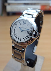  Shop Authentic Cartier Ballon Bleu De Cartier White Dial Silver Steel Strap Watch for Women - W69010Z4 - Luxxuri