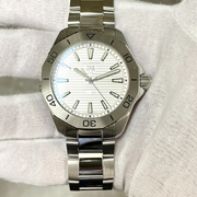  Shop Authentic Tag Heuer Aquaracer Professional 200 Quartz Silver Dial Silver Steel Strap Watch for Men - WBP1111.BA0627 - Luxxuri