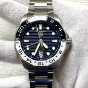  Shop Authentic Tag Heuer Aquaracer Professional 300 GMT Automatic Blue Dial Silver Steel Strap Watch for Men - WBP2010.BA0632 - Luxxuri